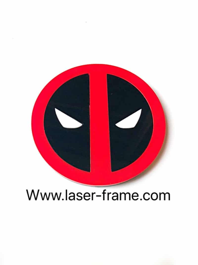 Deadpool Acrylic Comic Coaster – Laser Frame