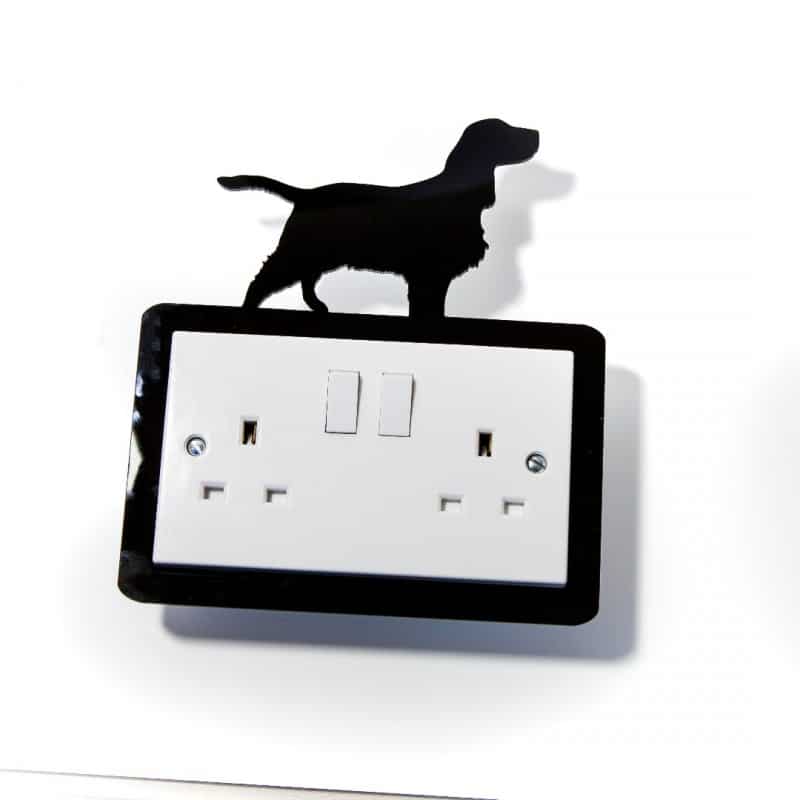 Dog Silhouette Light Switch Surrounds