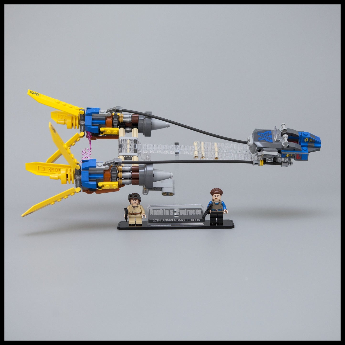 Acrylic Display Stand for LEGO Star Wars Anakins Podracer 75258