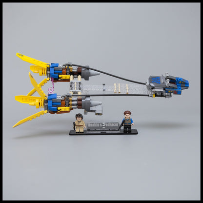 Acrylic Display Stand for LEGO Star Wars Anakins Podracer 75258