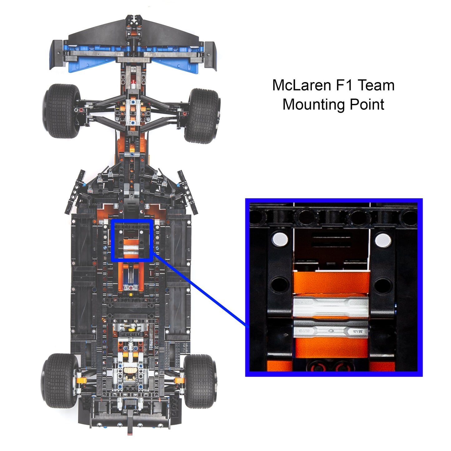 Wall mounted car stand For LEGO McLaren Formula 1™ Race Car 42141
