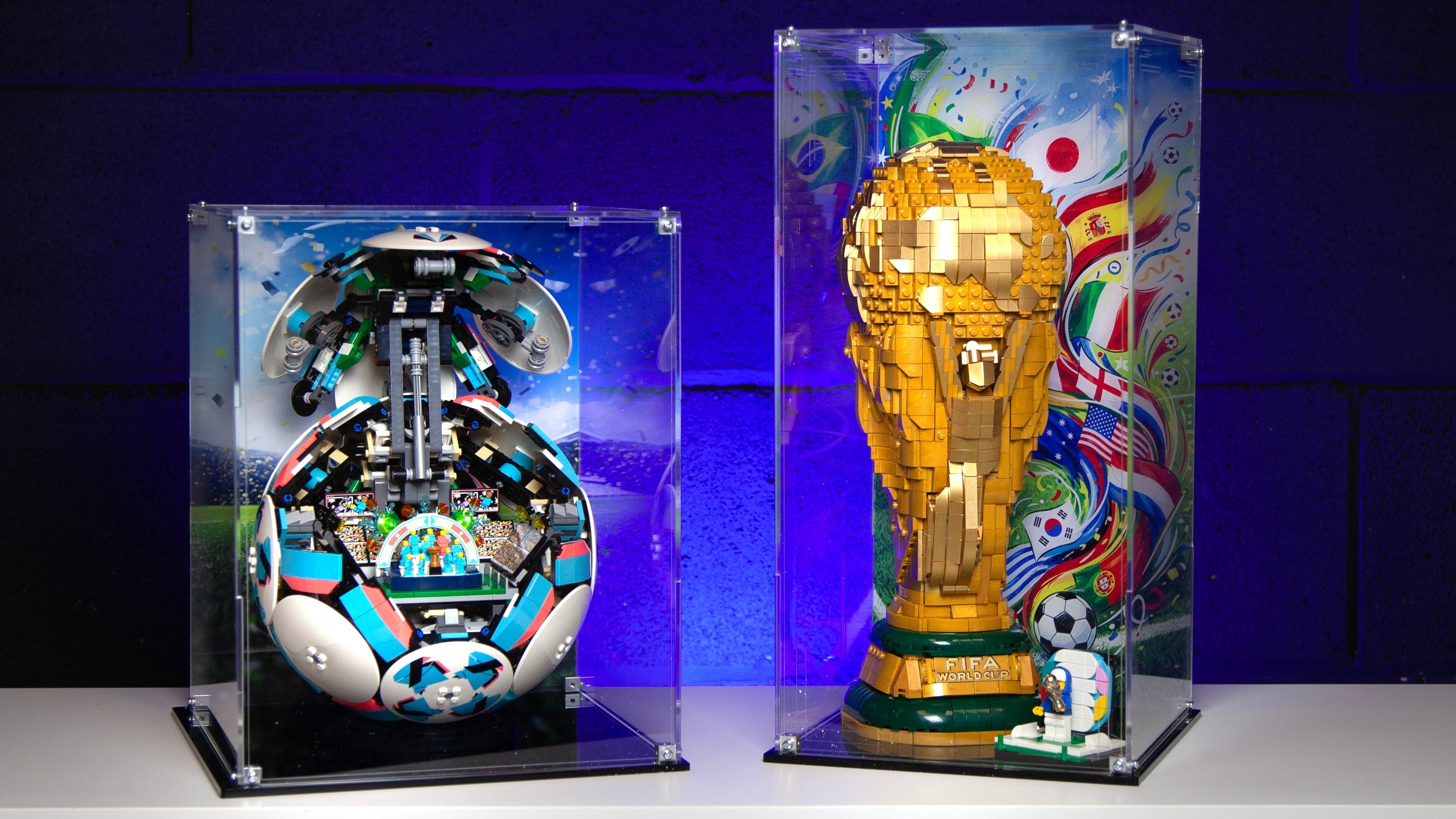 FIFA football & World Cup trophy case social photo