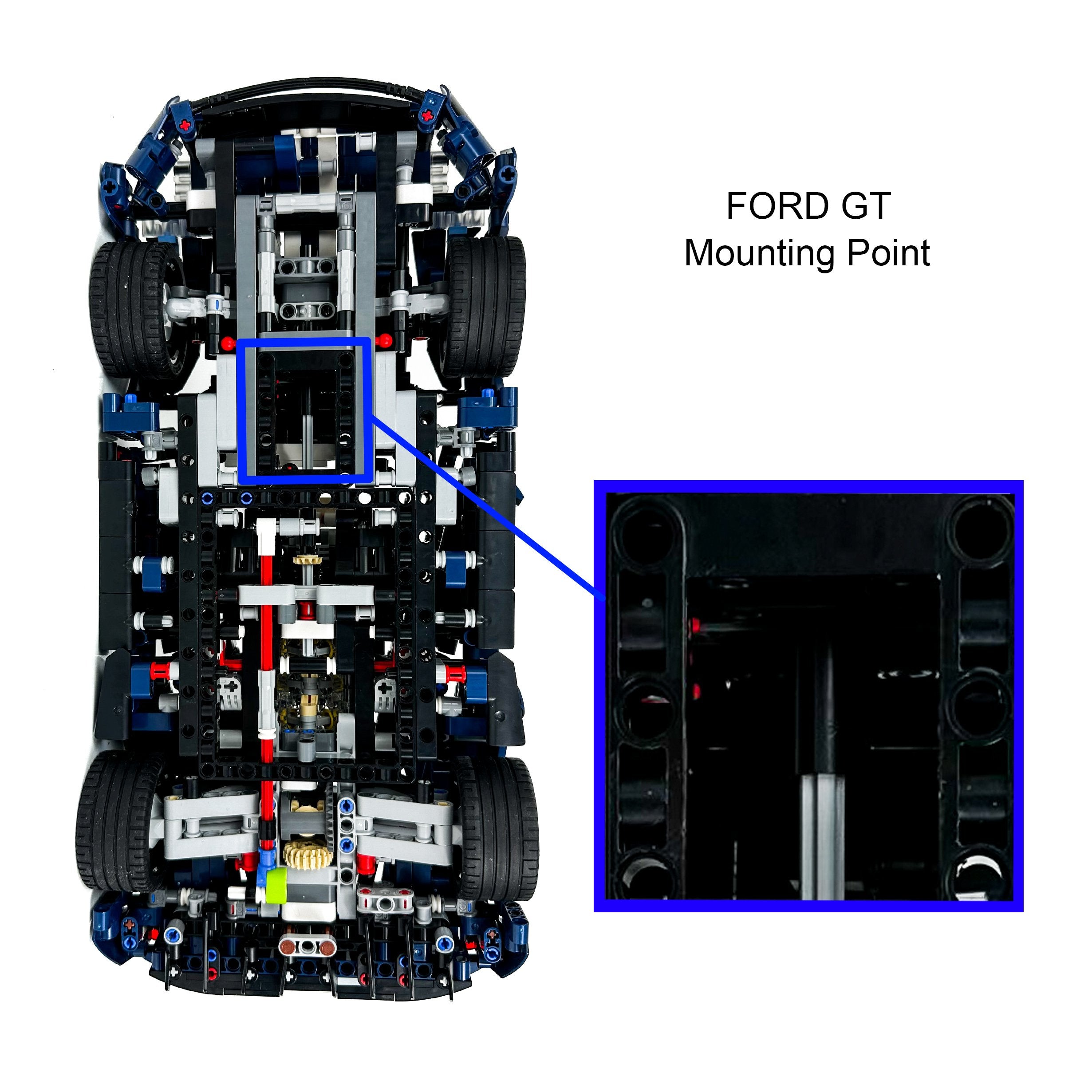Wall mounted car stand For LEGO 2022 Ford GT 42154 – Laser Frame
