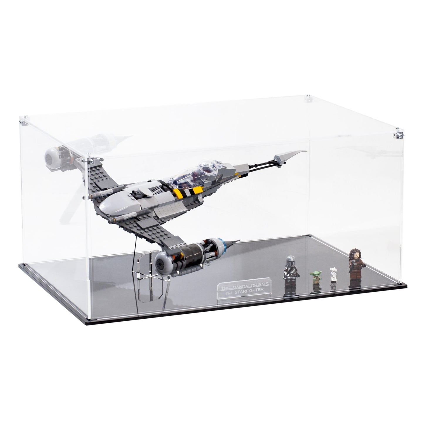 Acrylic Display Case With Internal Stand for the The Mandalorian’s N-1 Starfighter 75325