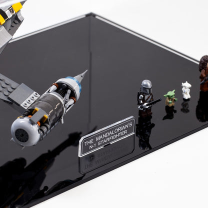 Acrylic Display Case With Internal Stand for the The Mandalorian’s N-1 Starfighter 75325