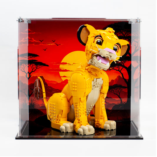 Acrylic Display Case for the LEGO® Young Simba the Lion King 43247