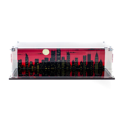 Premium Acrylic Display Case for the LEGO Batman™ with the Batmobile™ vs. Harley Quinn™ and Mr. Freeze™ 76274