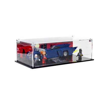 Premium Acrylic Display Case for the LEGO Batman™ with the Batmobile™ vs. Harley Quinn™ and Mr. Freeze™ 76274