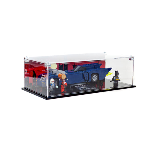 Premium Acrylic Display Case for the LEGO Batman™ with the Batmobile™ vs. Harley Quinn™ and Mr. Freeze™ 76274
