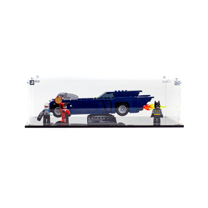 Premium Acrylic Display Case for the LEGO Batman™ with the Batmobile™ vs. Harley Quinn™ and Mr. Freeze™ 76274
