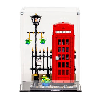 Acrylic Display Case for the LEGO Red London Telephone Box 21347