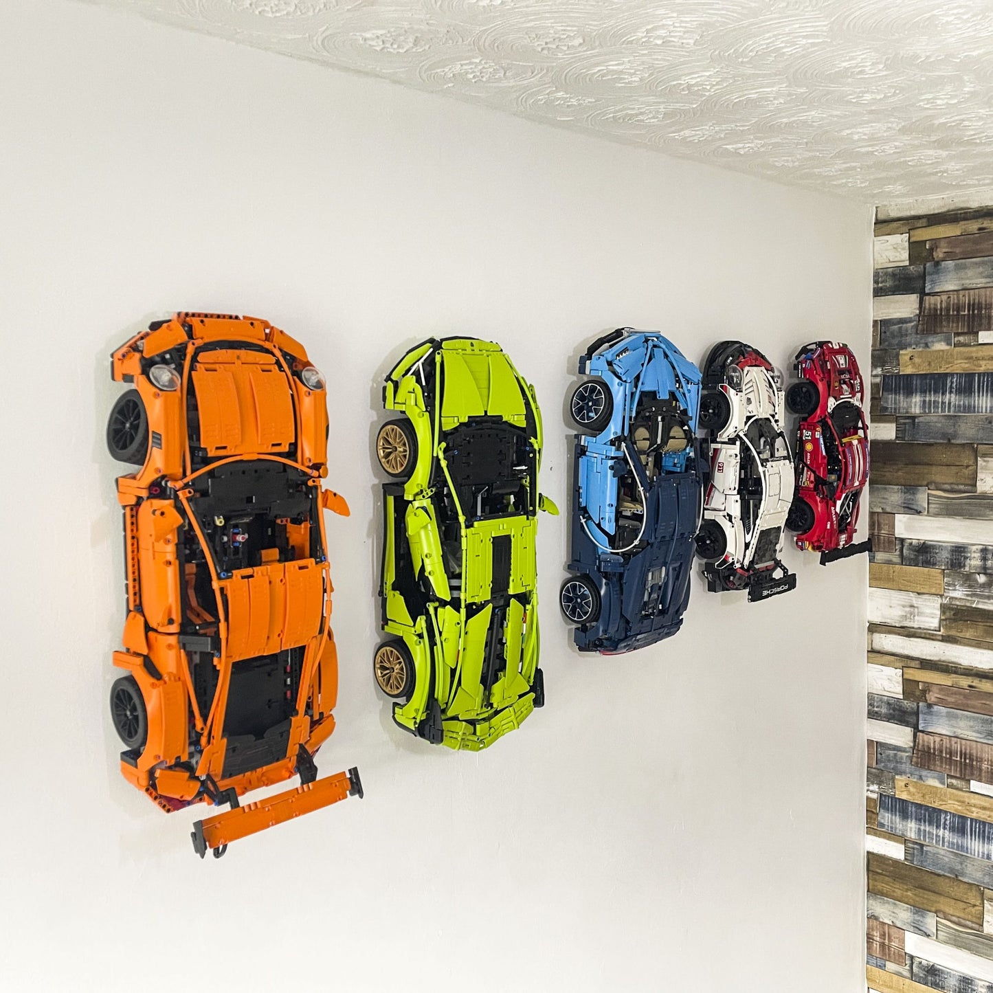 Wall mounted car stand For LEGO Ferrari 488 GTE “AF Corse #51”42125