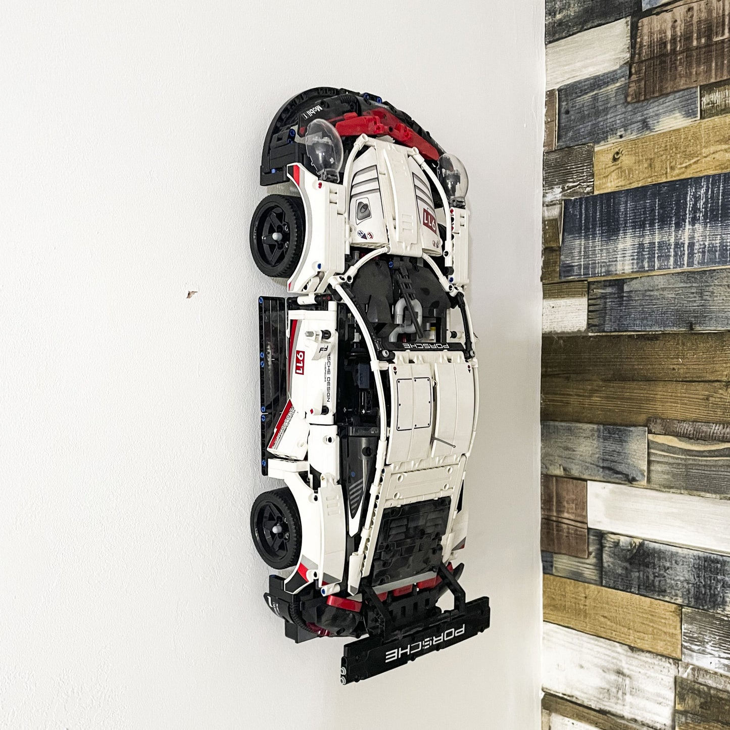 Wall mounted car stand For LEGO Porsche 911 RSR 42096