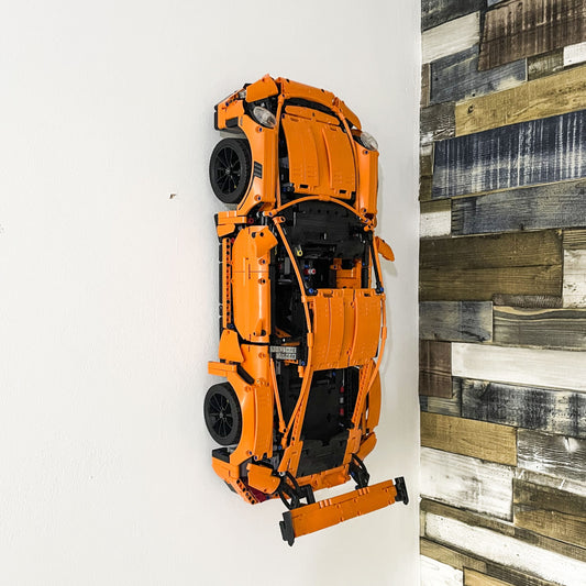Wall mounted car stand For LEGO Porsche 911 GT3 RS 42056