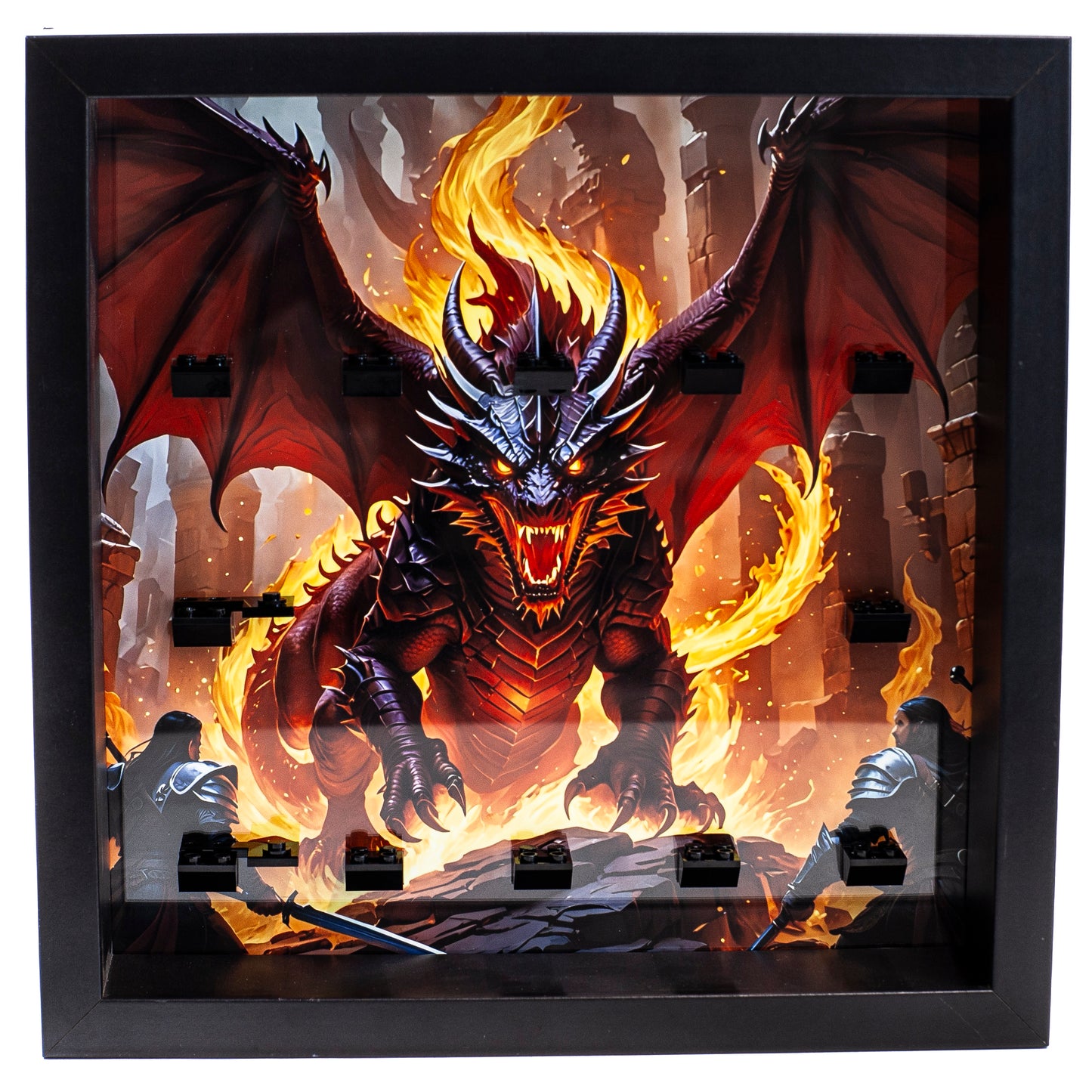 Acrylic Frame Insert for LEGO CMF Minifigure Dungeons & Dragons Series Fire
