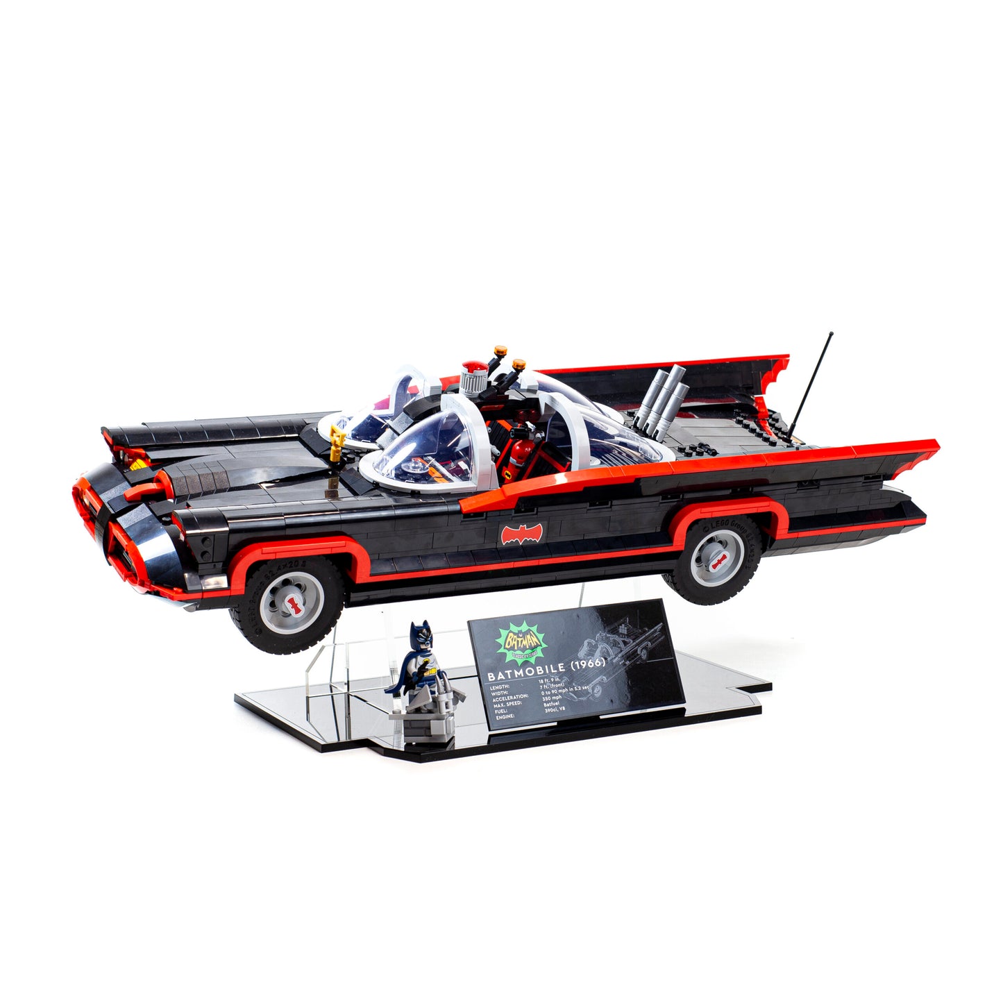 Acrylic Display Stand For LEGO Batman™: The Classic TV Series Batmobile™ 76328