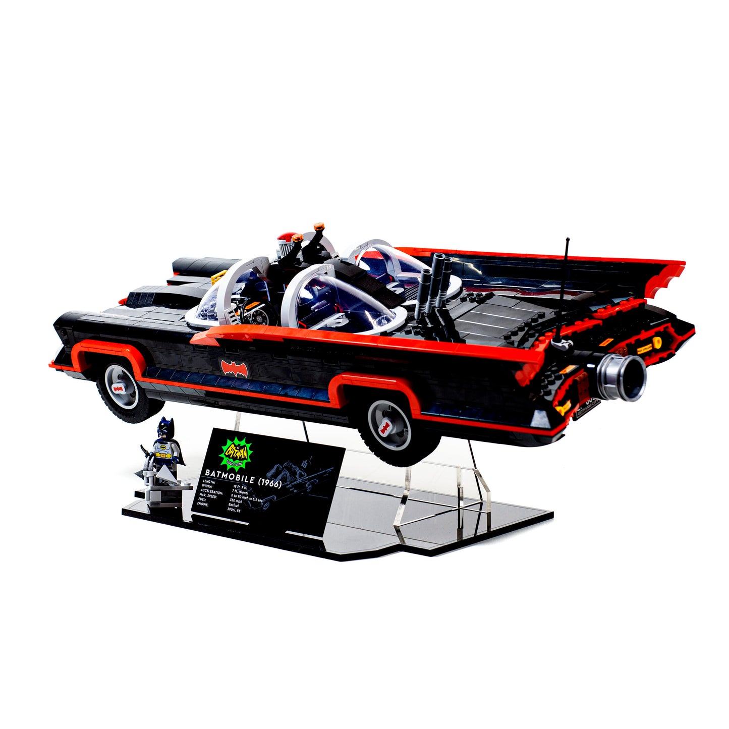 Acrylic Display Stand For LEGO Batman™: The Classic TV Series Batmobile™ 76328