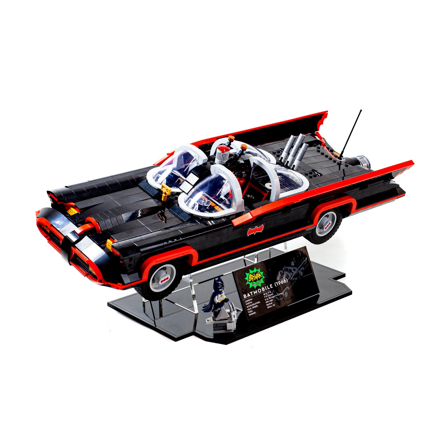 Acrylic Display Stand For LEGO Batman™: The Classic TV Series Batmobile™ 76328