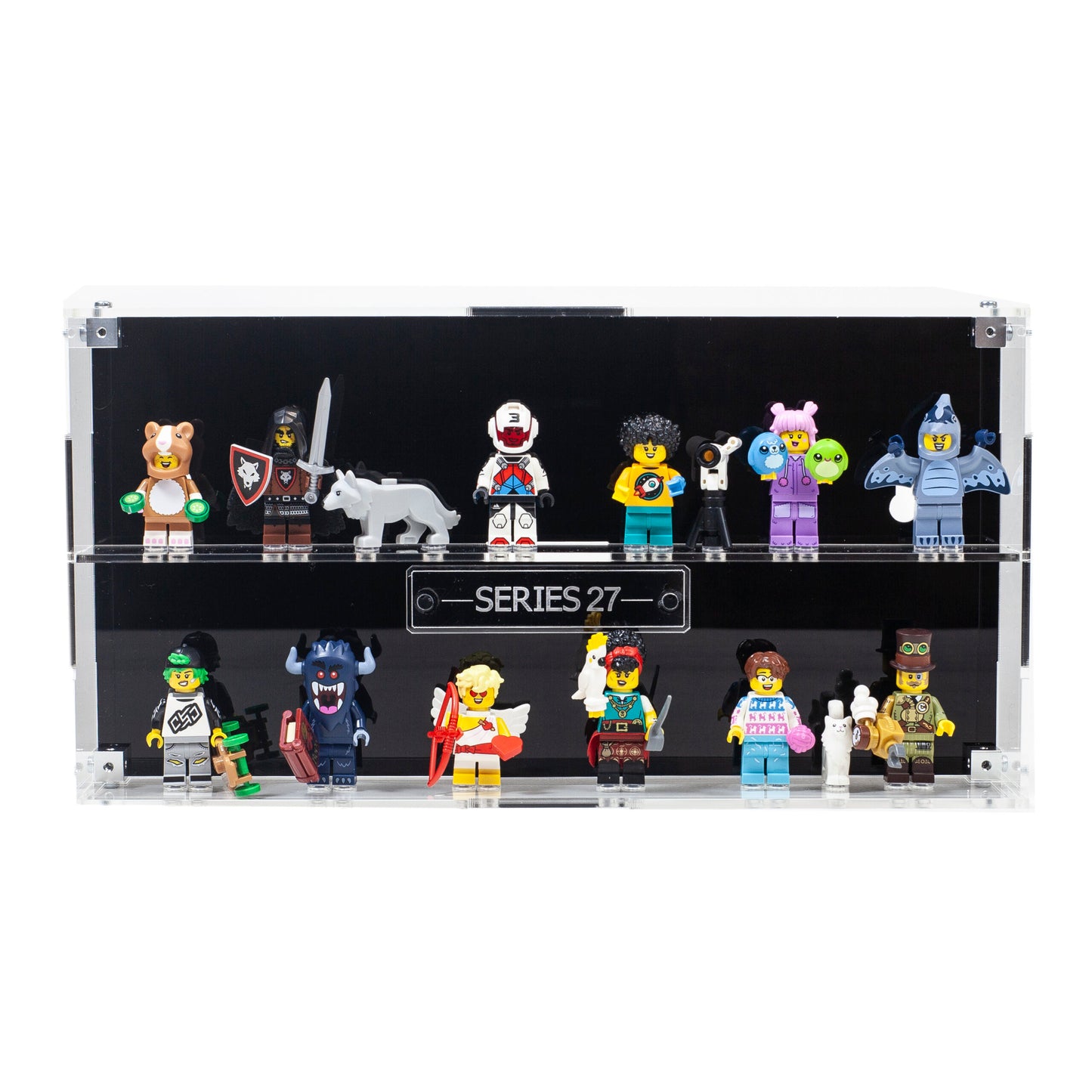 Wall mounted Acrylic Display Case for LEGO Minifigures Series 27