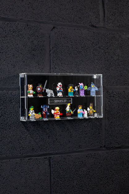 Wall mounted Acrylic Display Case for LEGO Minifigures Series 27