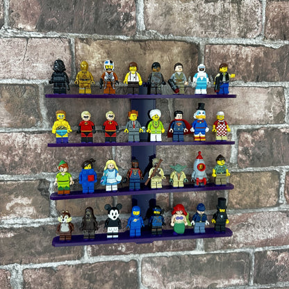 Limited Edition Coloured Wall mounted minifigure stand