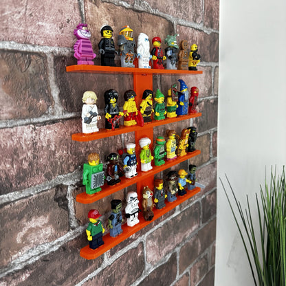 Limited Edition Coloured Wall mounted minifigure stand