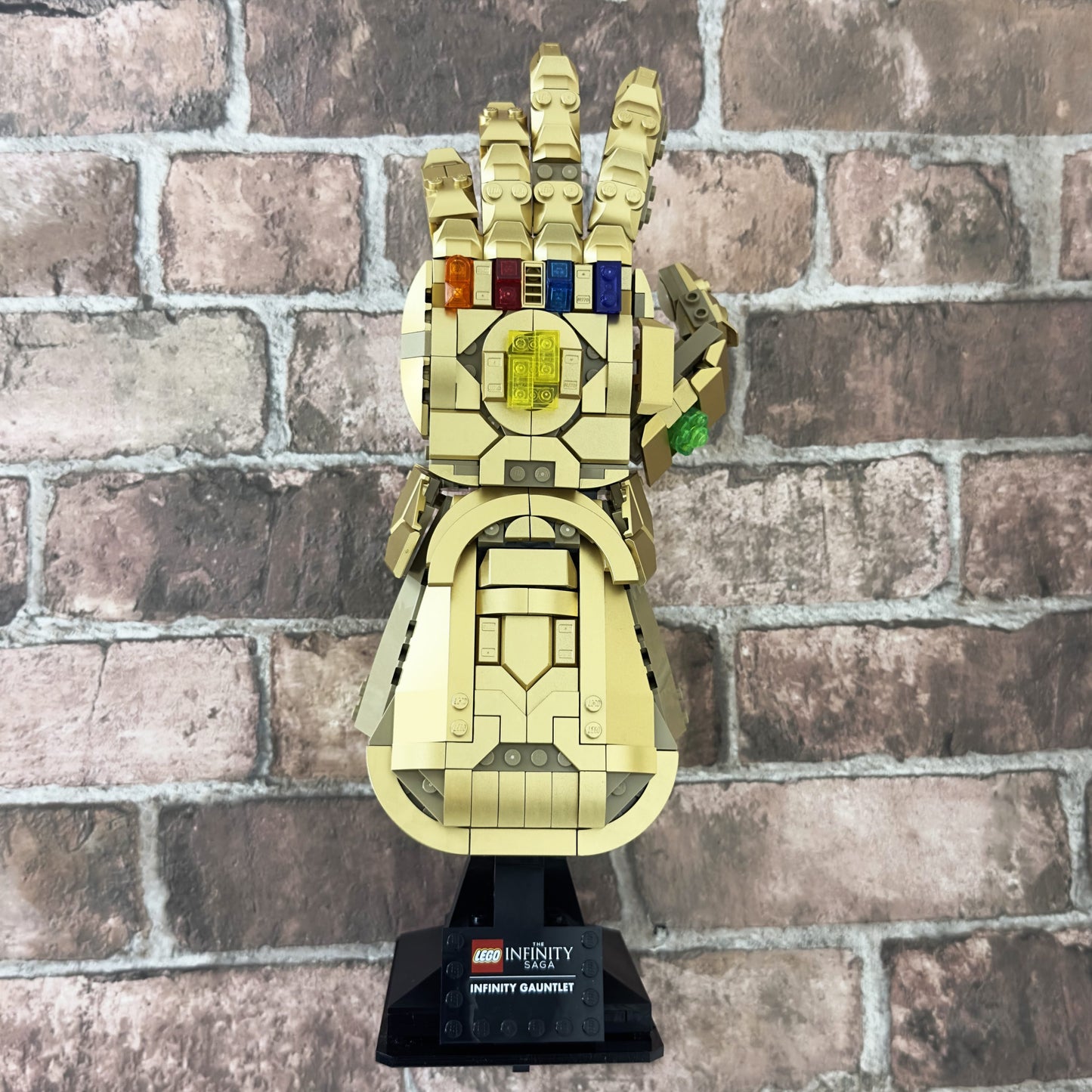 Acrylic Wall Display Stand For The LEGO Infinity Gauntlet
