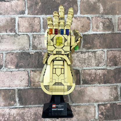 Acrylic Wall Display Stand For The LEGO Infinity Gauntlet
