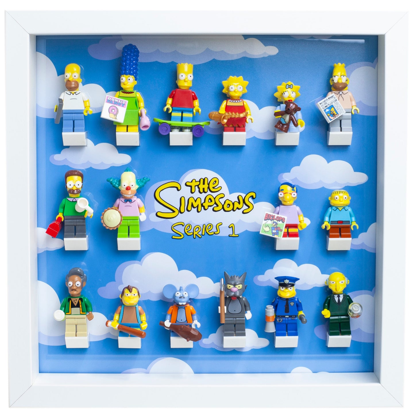 Acrylic Display Frame Insert for LEGO CMF Minifigure Simpsons Series 1