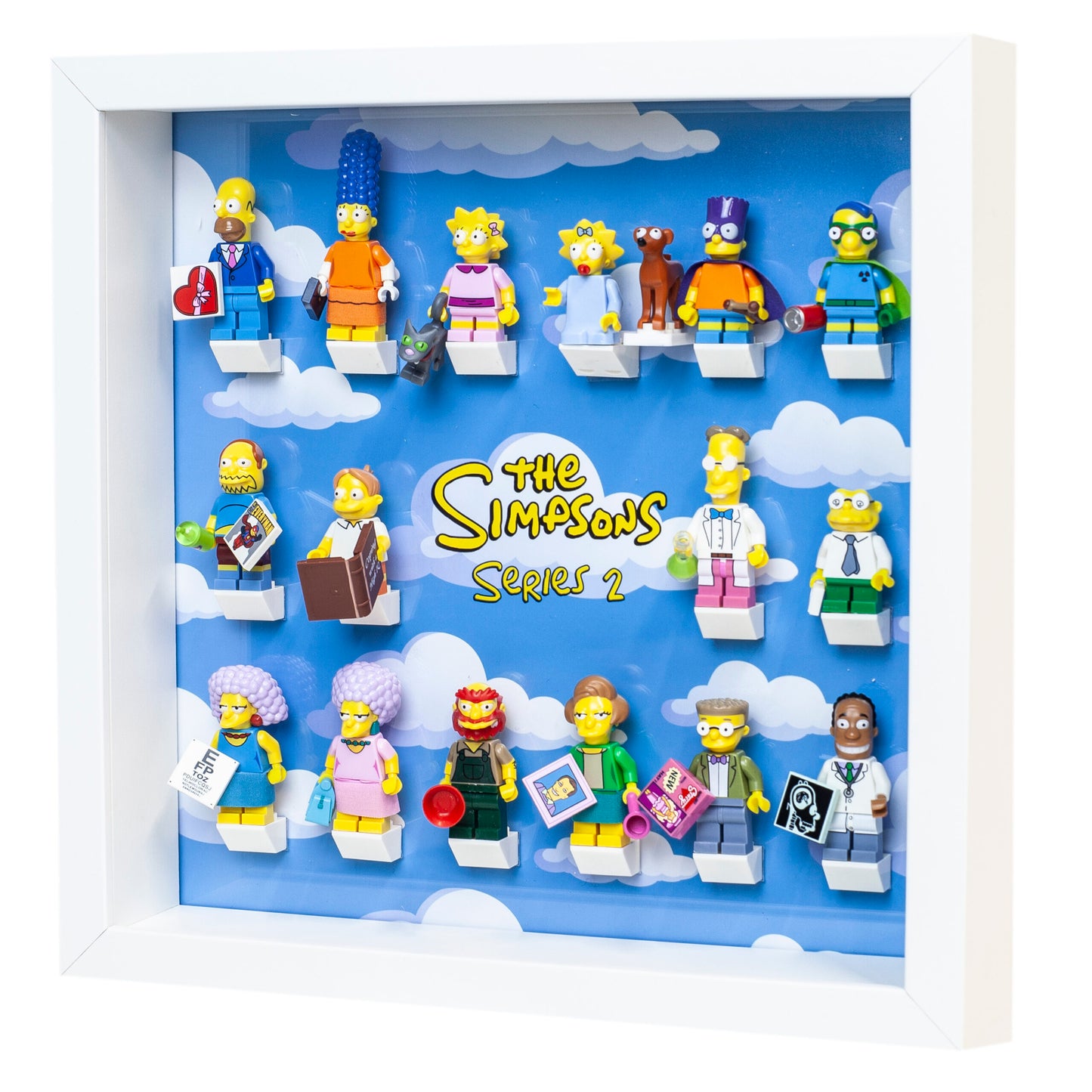 Acrylic Display Frame Insert for LEGO CMF Minifigure Simpsons Series 2