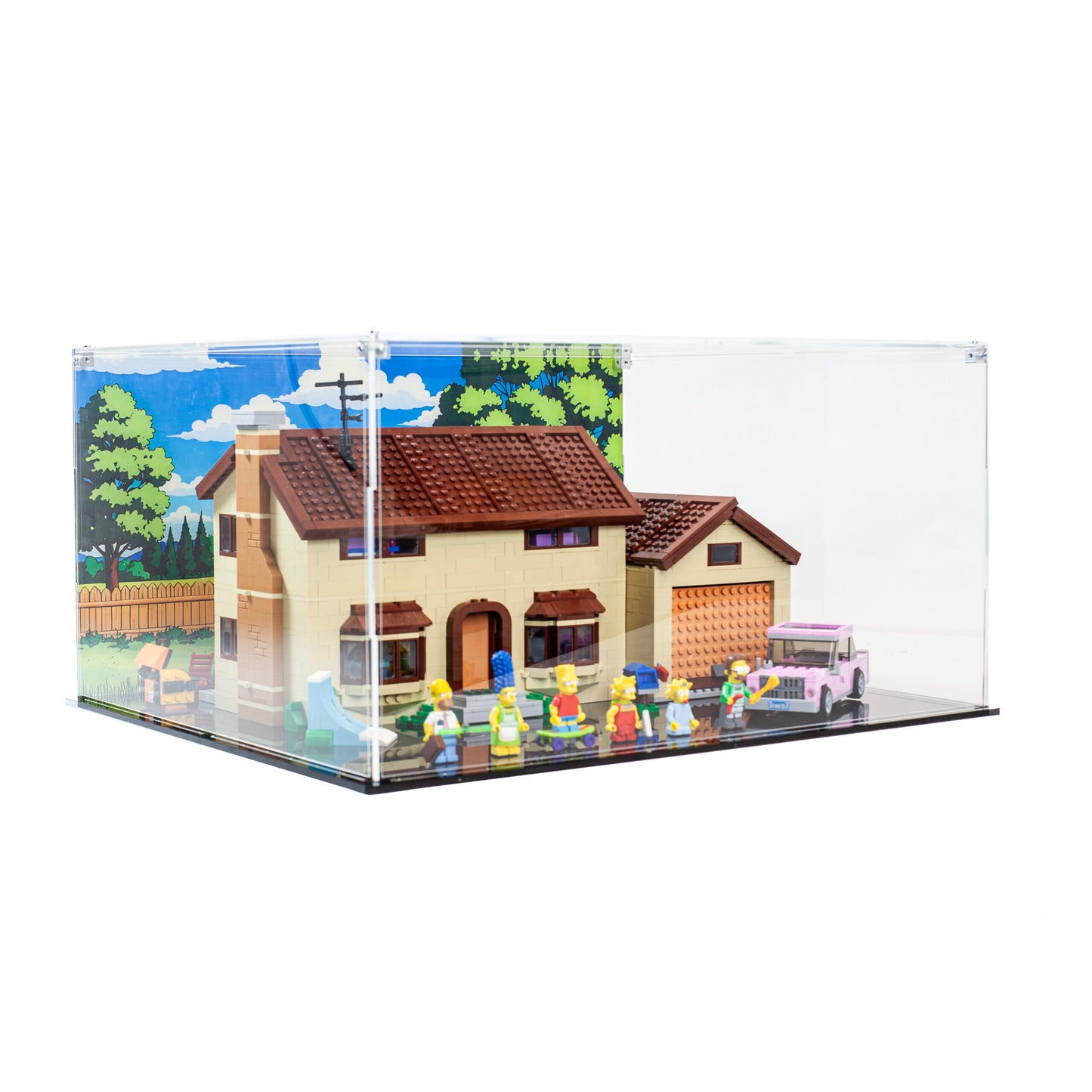 Premium Acrylic Display Case for LEGO The Simpsons House 71006