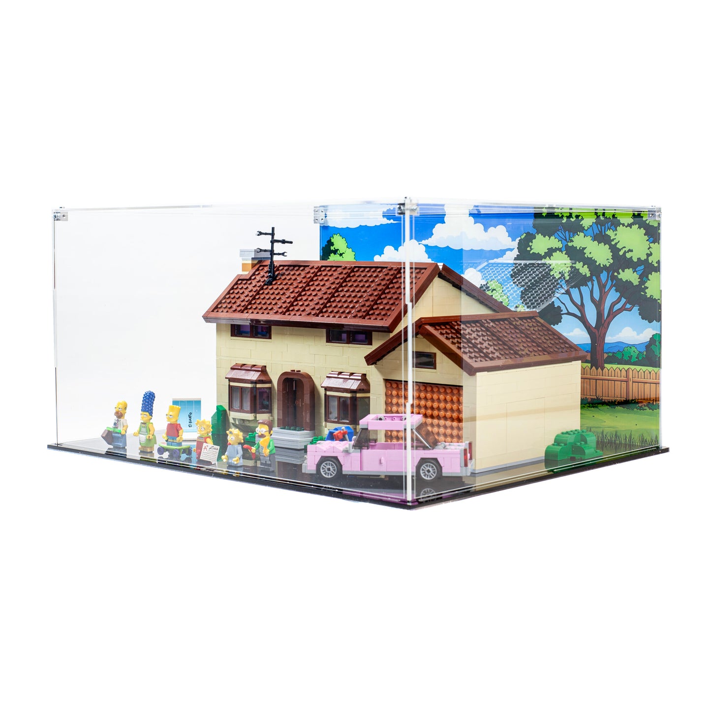 Premium Acrylic Display Case for LEGO The Simpsons House 71006