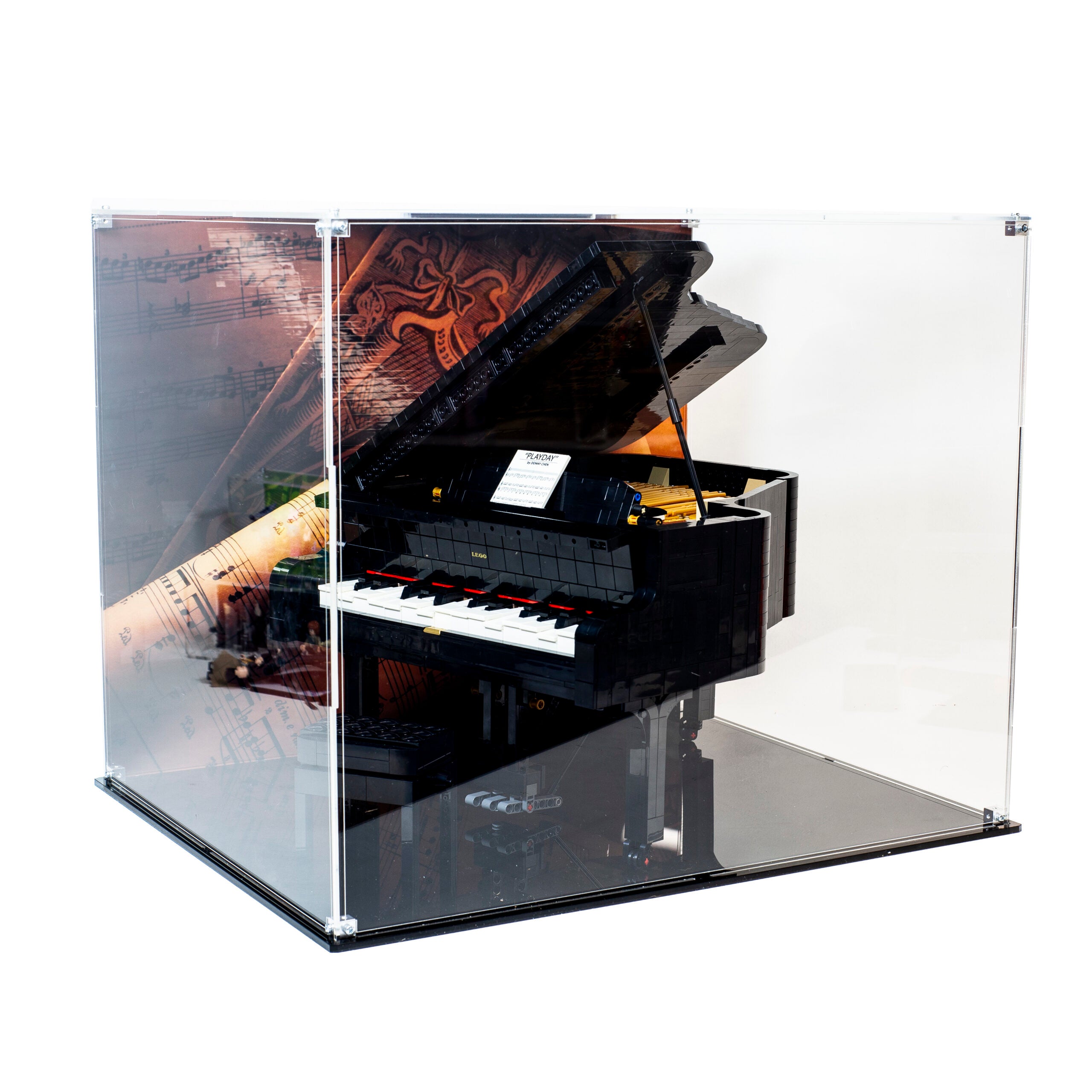 Premium Acrylic Display Case for LEGO Grand Piano 21323 – Laser Frame