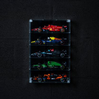 Premium Acrylic Display Case for LEGO F1 Speed Champions (5 cars)