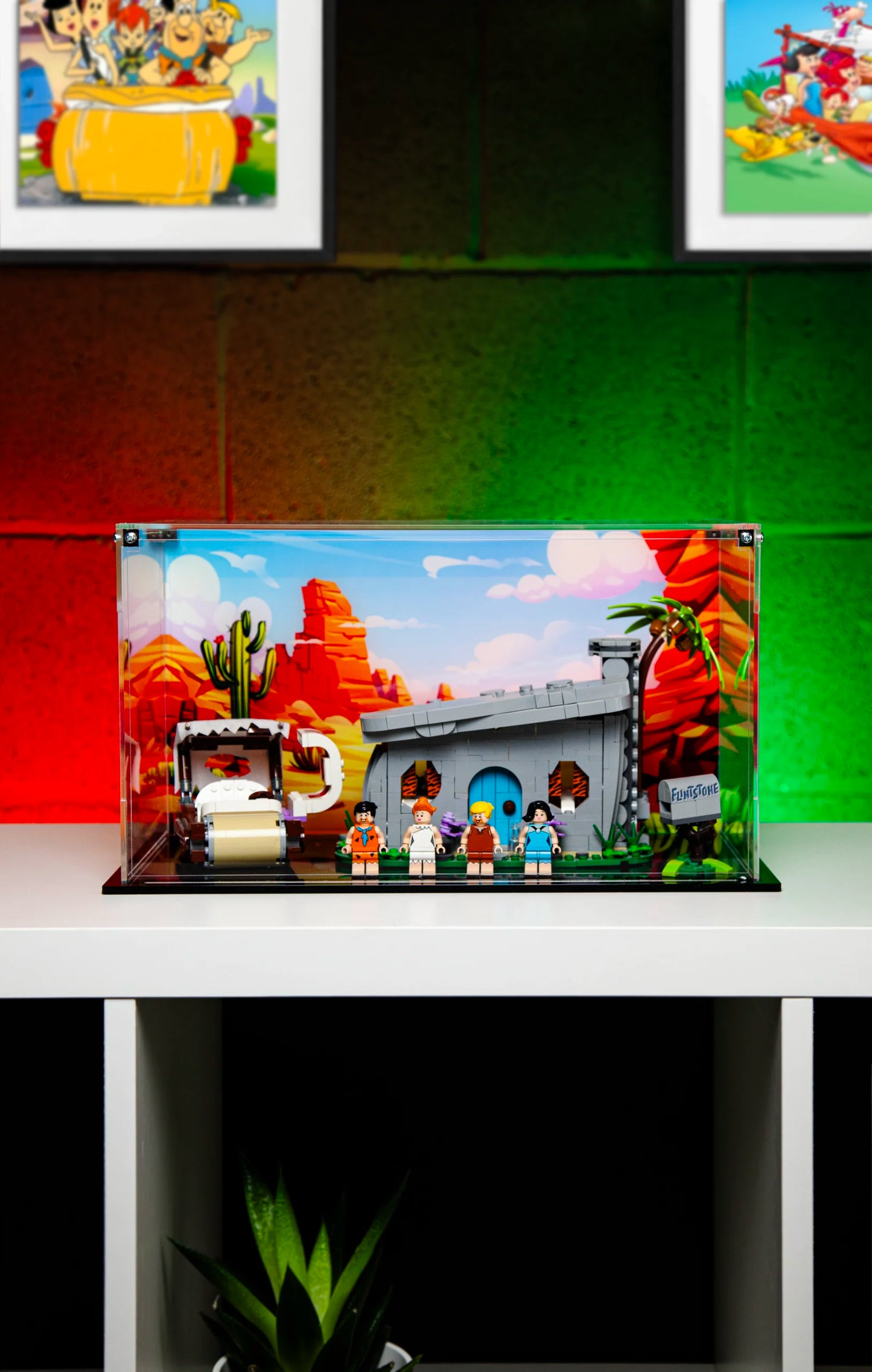 Premium Acrylic Display Case for the LEGO The Flintstones 21316