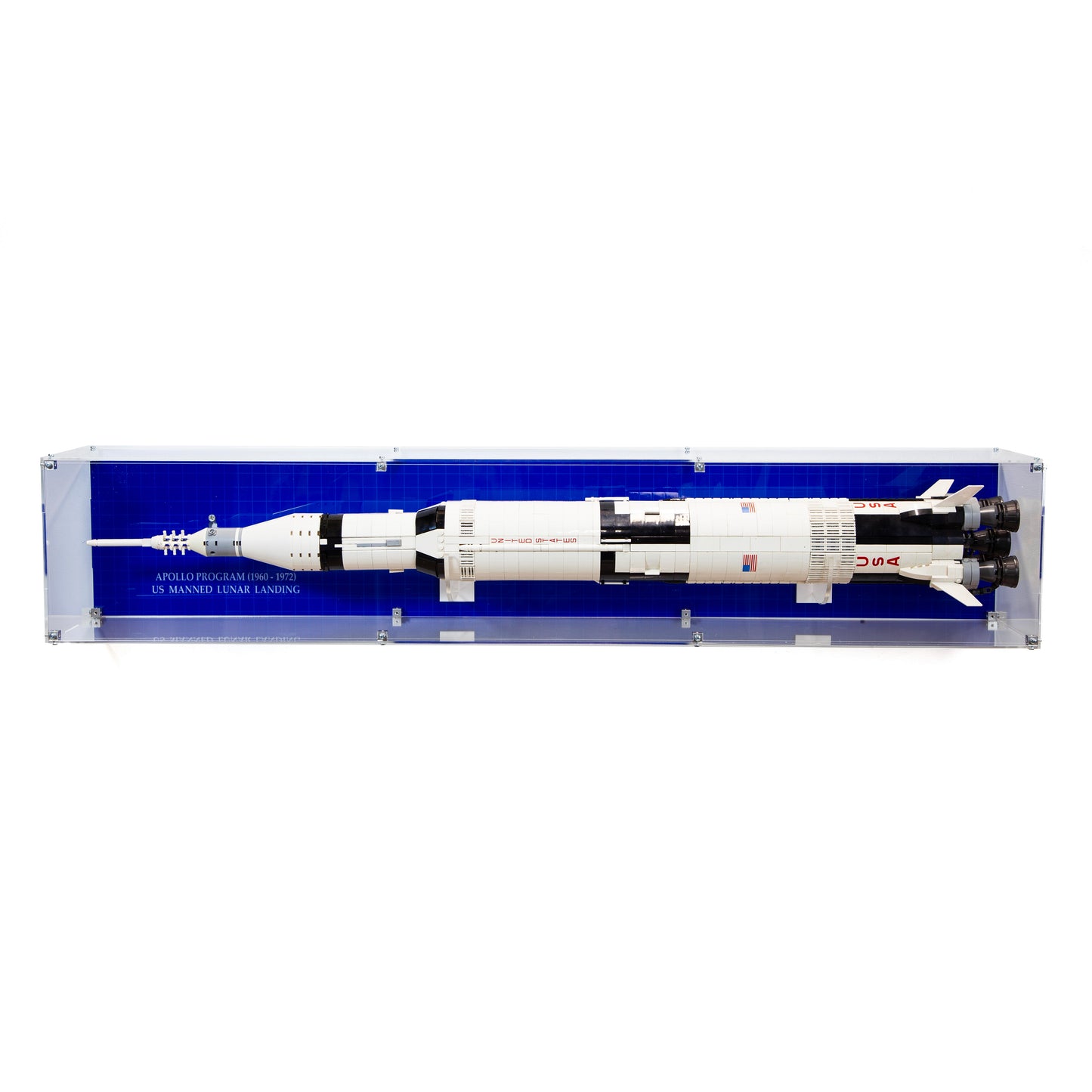 Premium Acrylic Wall Display Case for LEGO® NASA Apollo Saturn V (21309 / 92176)