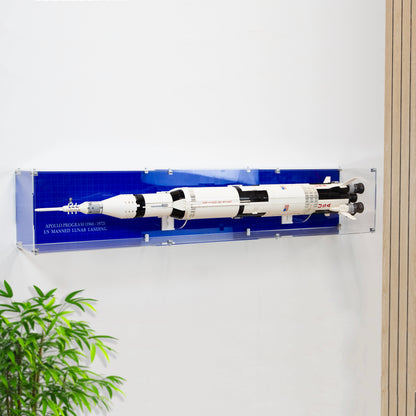 Premium Acrylic Wall Display Case for LEGO® NASA Apollo Saturn V (21309 / 92176)
