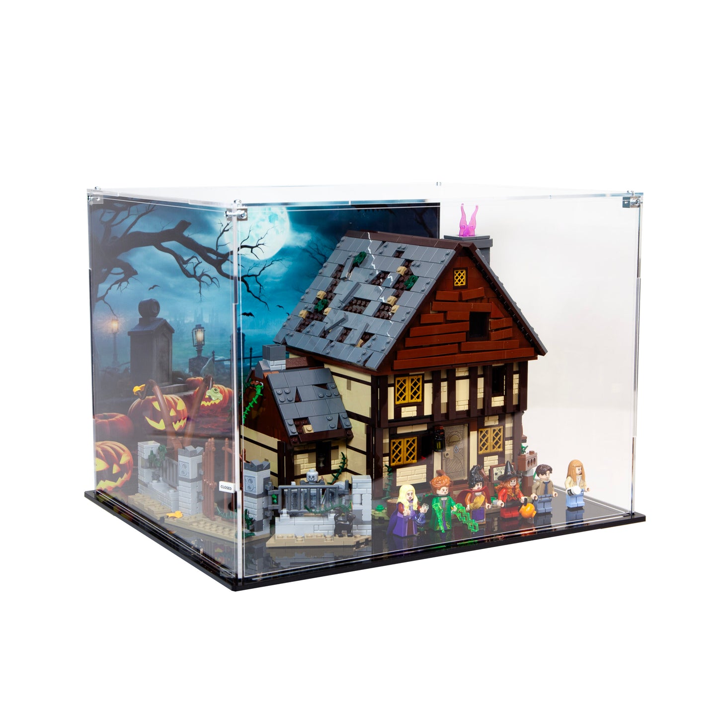Acrylic Display Case for the LEGO® Disney Hocus Pocus: The Sanderson Sisters' Cottage 21341