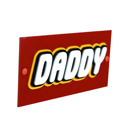 Dad/Daddy 3D Stacked Acrylic Name Plaque
