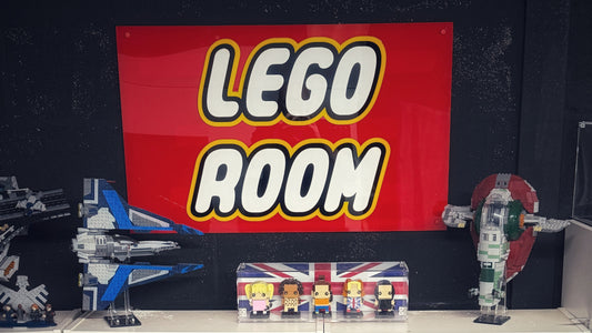 3D Stacked Acrylic LEGO Room sign