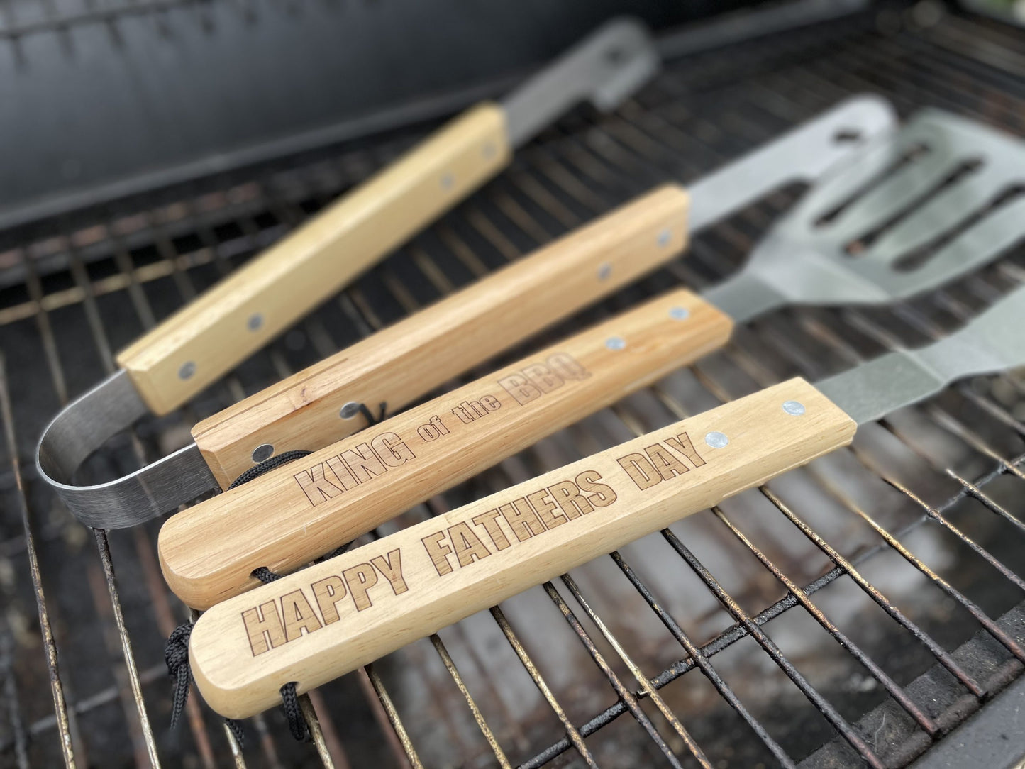 Fathers day personalised BBQ set