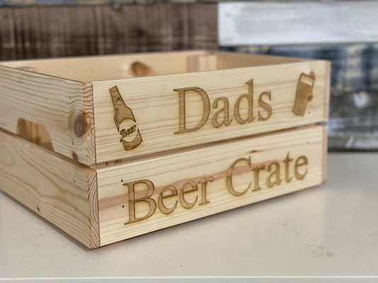 Fathers day personalised Beer Crate