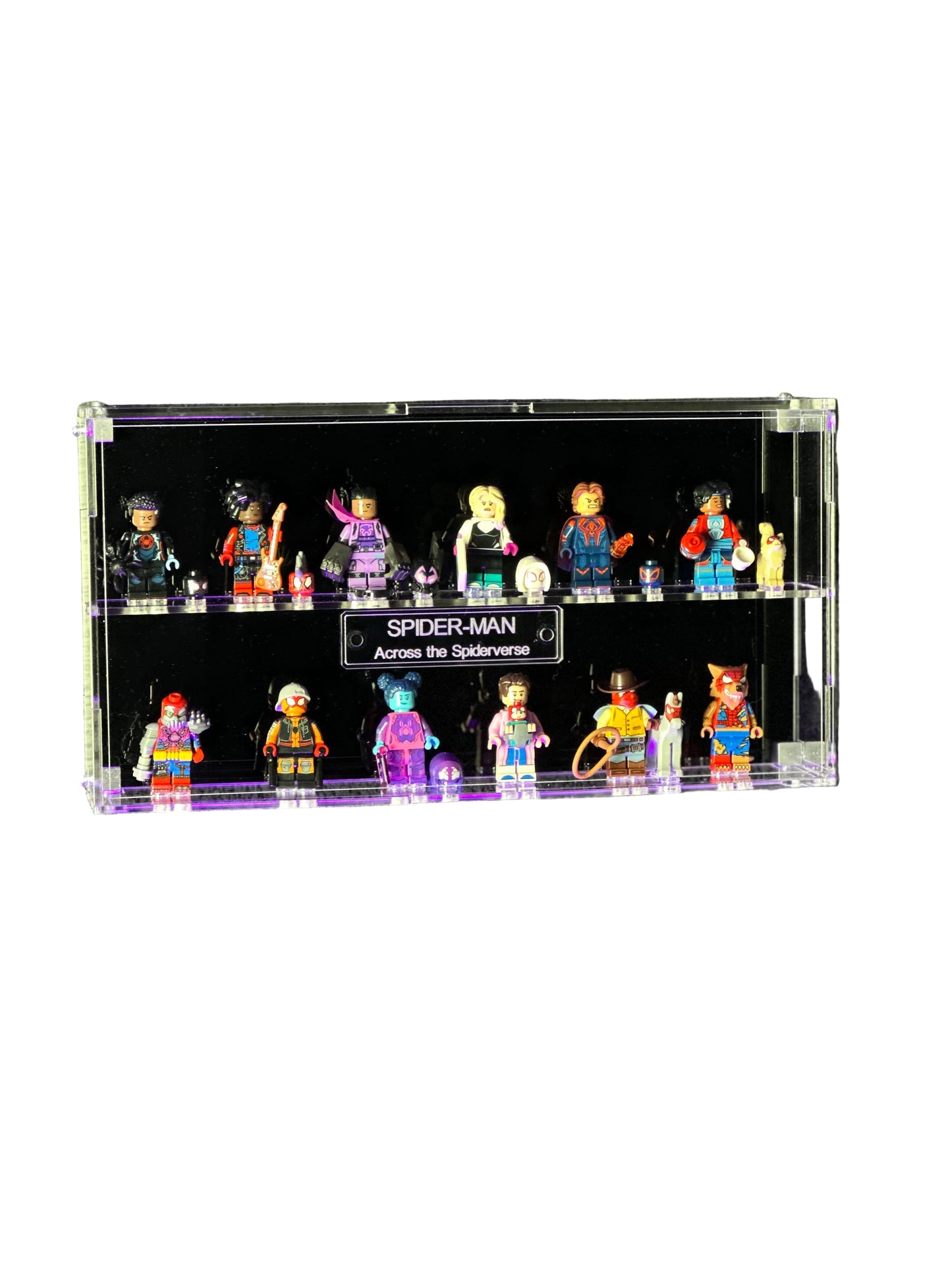 Wall mounted Acrylic Display Case for LEGO Minifigures Spiderman Series