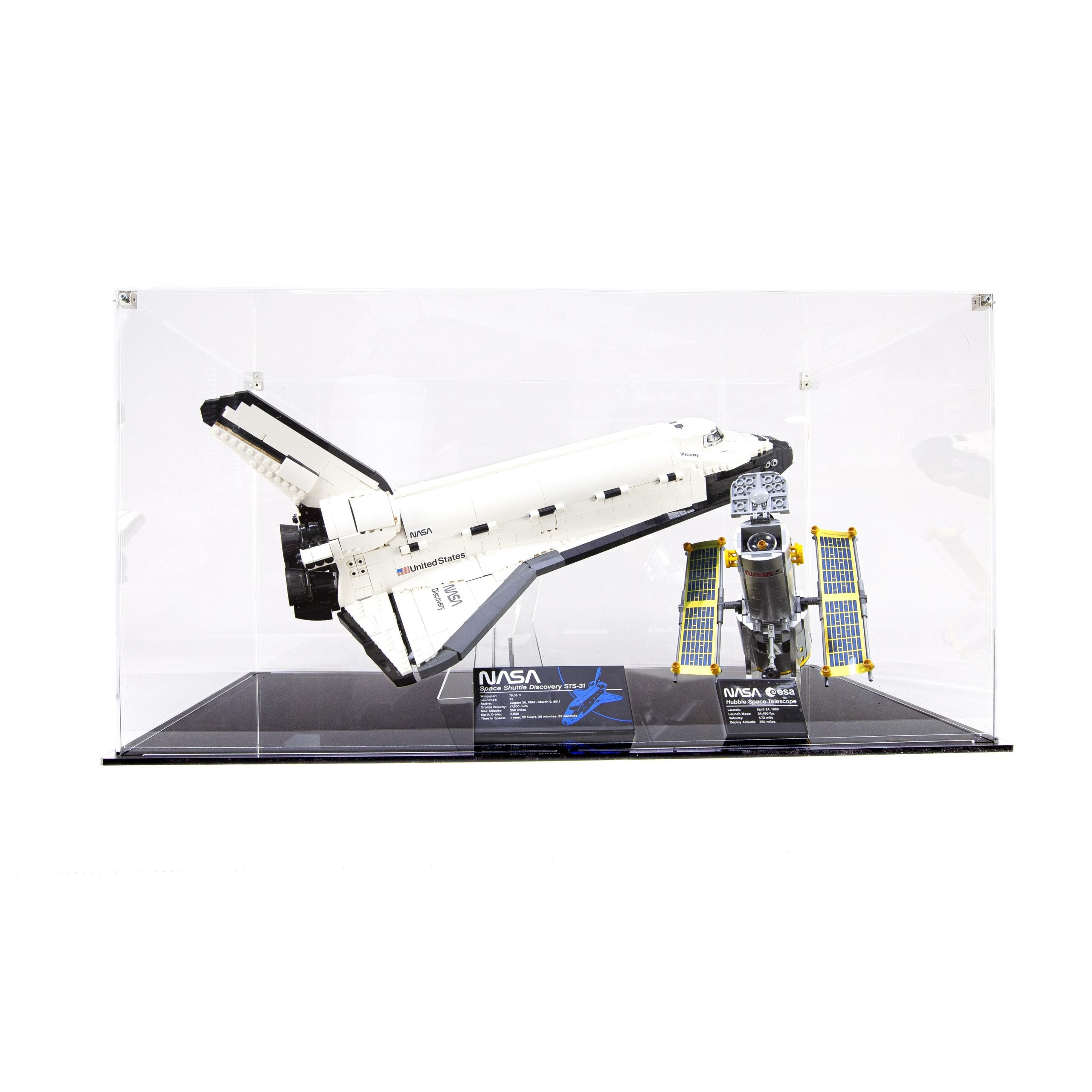 Acrylic Display case for NASA Space Shuttle Discovery (10283) – Laser Frame