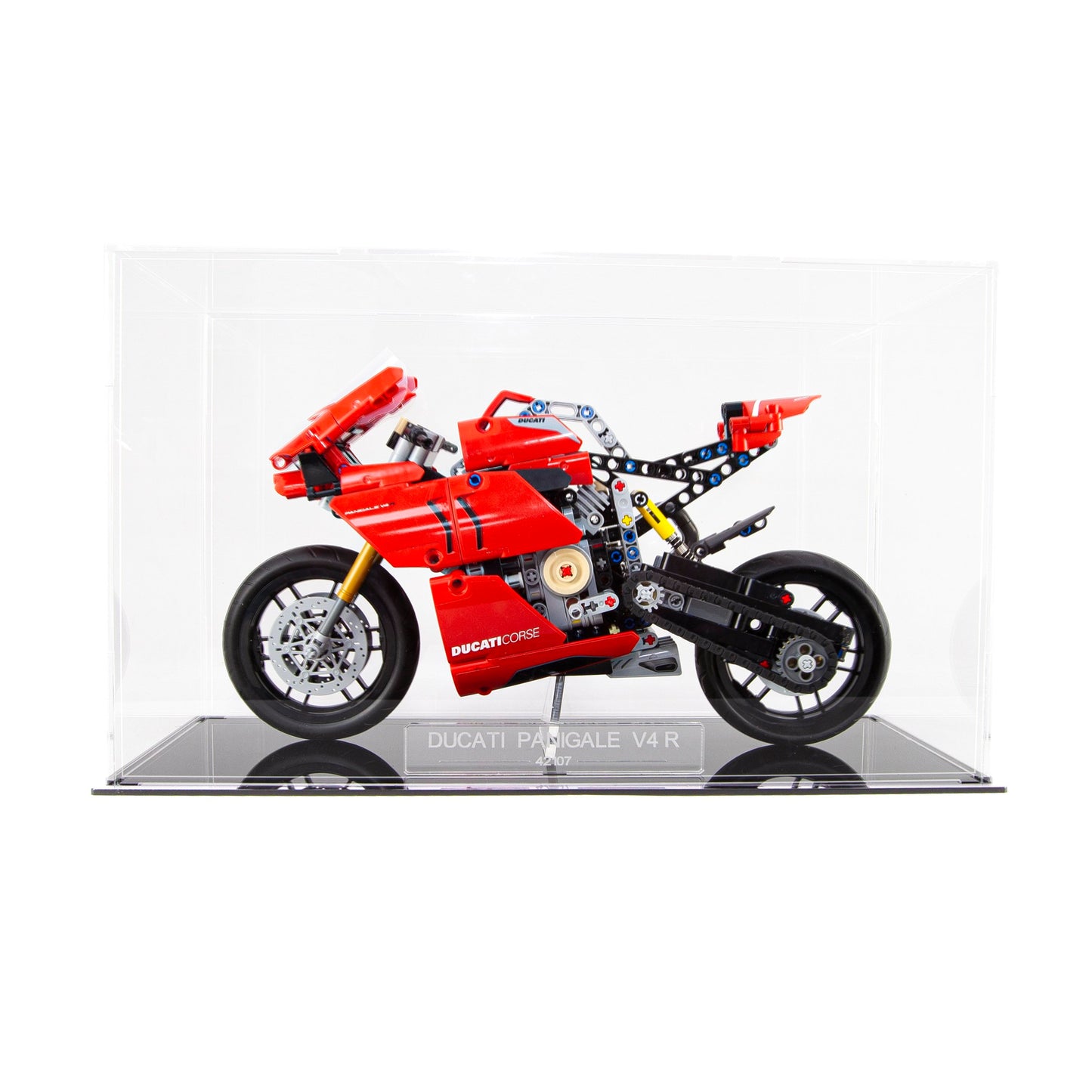 Ducati Panigale V4 R Display Case With Internal Stand For LEGO model (42107)