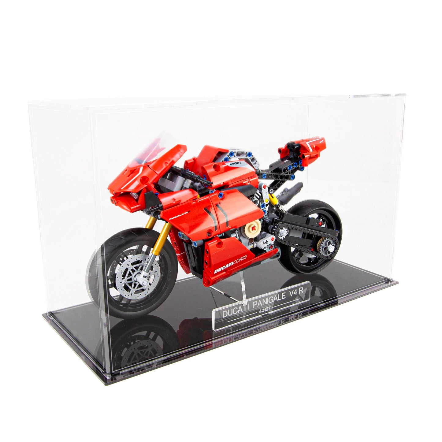 Ducati Panigale V4 R Display Case With Internal Stand For LEGO model (42107)