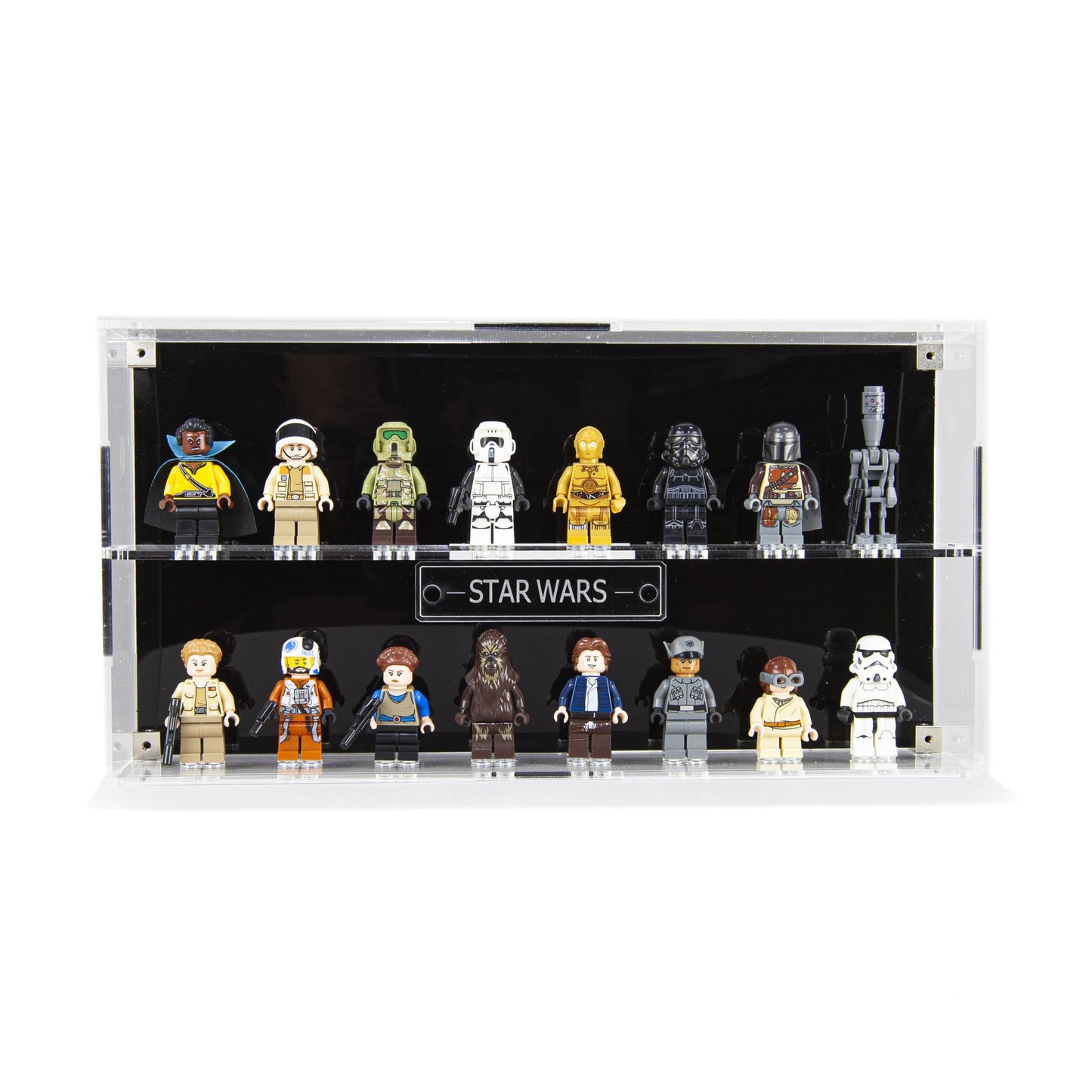 Winter Shore 3-Layer Acrylic Display Case (Set of 2) - Transparent Storage Box for Minifigures, Blocks Models & Brick Action Toys - Stackable, Dust-free Container with Nop Base Plates Winter Shore 3-Layer Acrylic Display Case (Set of 2) - Transparent Storage Box for Minifigures, Blocks Models & Brick Action Toys - Stackable, Dust-free Container with Nop Base Plates
