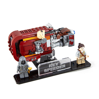 Acrylic Display Stand for LEGO Star Wars Rey’s Speeder™ 75099
