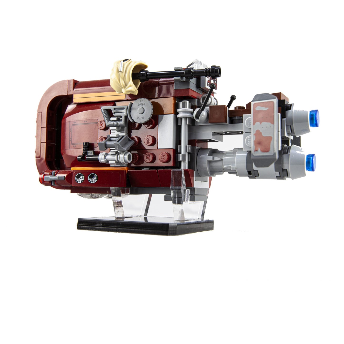 Acrylic Display Stand for LEGO Star Wars Rey’s Speeder™ 75099