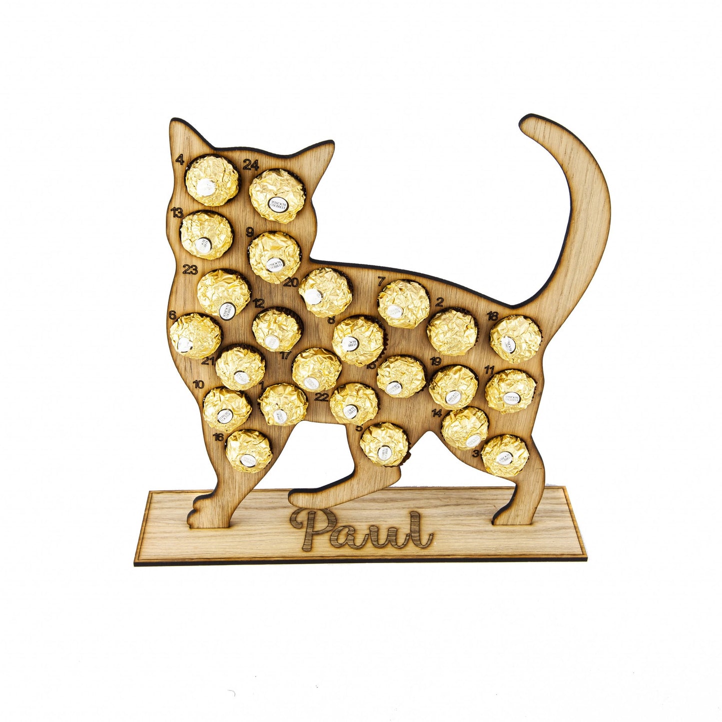 Personalised Christmas cat advent calendar